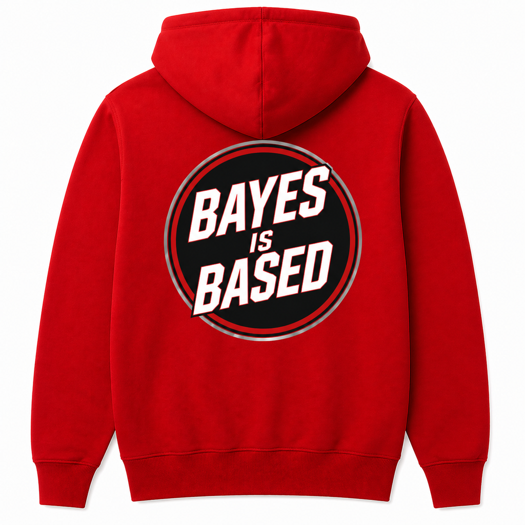 RealBayes - Bayes is Based Hoodie - Red